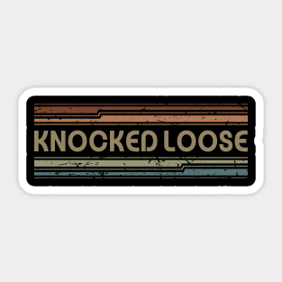 Knocked Loose Retro Lines Sticker